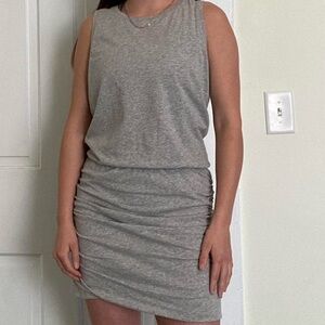 CAbi Heather Gray Sleeveless Mini Dress
